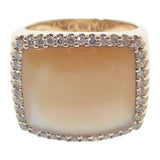 デザイン ジュエリー  17号 リング K18イエローゴールド イエローシェル イエロー イエローシェル ダイヤモンド メンズ レディース【中古】【Aランク】