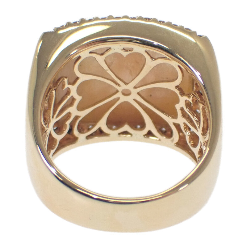 デザイン ジュエリー  17号 リング K18イエローゴールド イエローシェル イエロー イエローシェル ダイヤモンド メンズ レディース【中古】【Aランク】