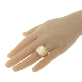 デザイン ジュエリー  17号 リング K18イエローゴールド イエローシェル イエロー イエローシェル ダイヤモンド メンズ レディース【中古】【Aランク】