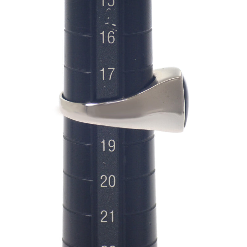 デザインジュエリー 18号 リング K18ホワイトゴールド ブラック オニキス ダイヤモンド メンズ ユニセックス【中古】【Aランク】