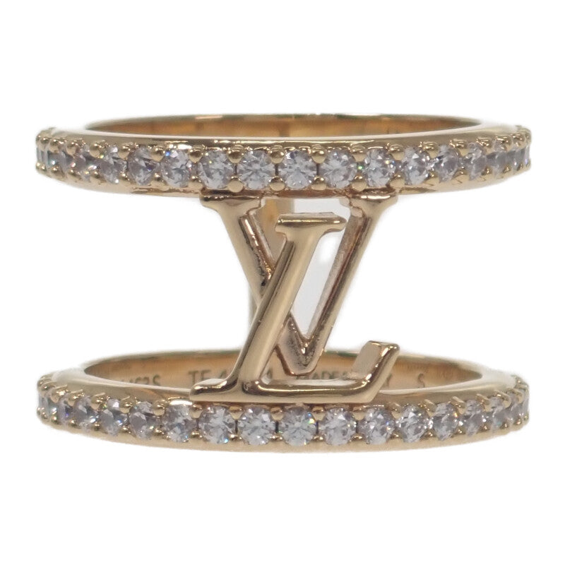 ルイヴィトン LOUIS VUITTON LV アイコニック ストラス 10号 S M1463S リング GP ラインストーン レディース【中古】【Aランク】