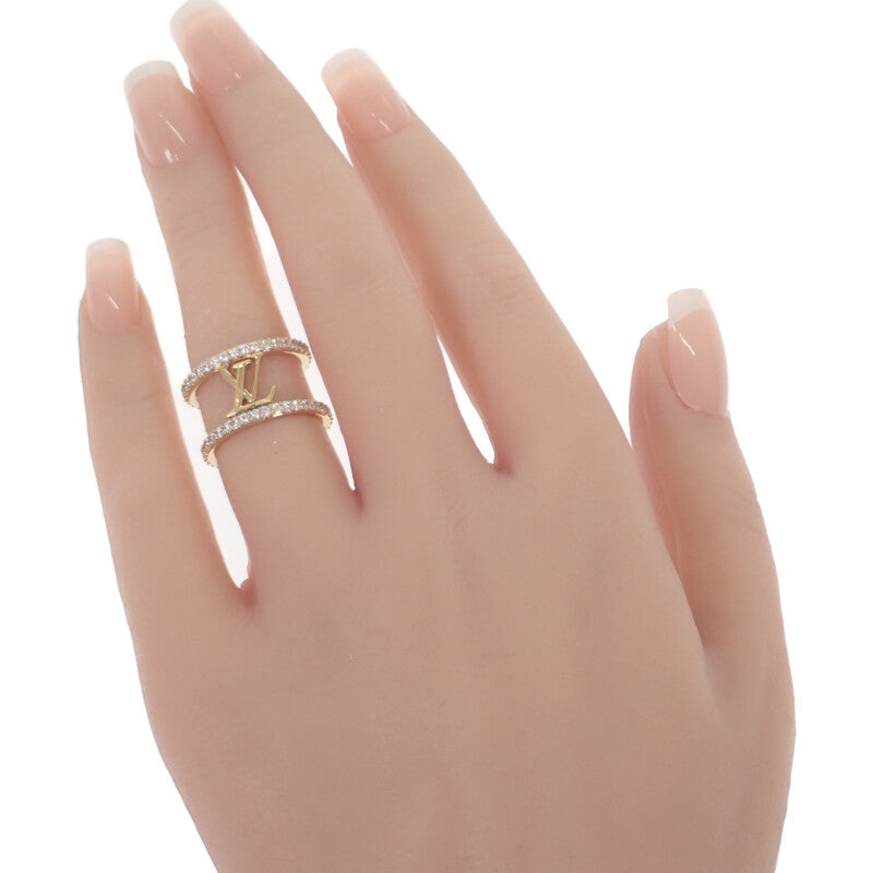 ルイヴィトン LOUIS VUITTON LV アイコニック ストラス 10号 S M1463S リング GP ラインストーン レディース【中古】【Aランク】