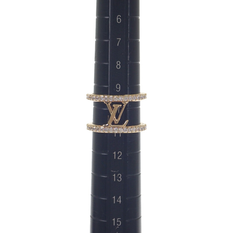 ルイヴィトン LOUIS VUITTON LV アイコニック ストラス 10号 S M1463S リング GP ラインストーン レディース【中古】【Aランク】