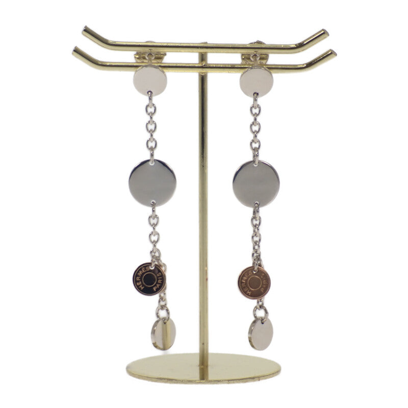 エルメス HERMES コンフェッティ セリエ ピアス シルバー925 K18ピンクゴールド レディース【中古】【Aランク】