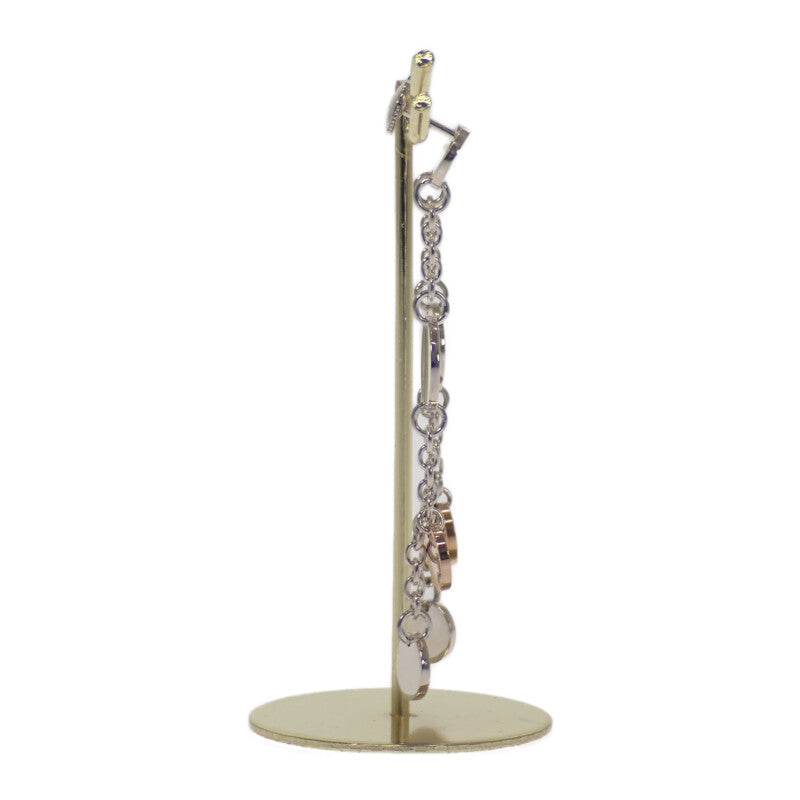 エルメス HERMES コンフェッティ セリエ ピアス シルバー925 K18ピンクゴールド レディース【中古】【Aランク】