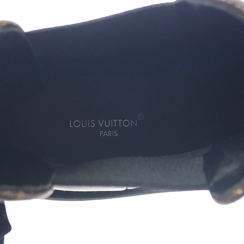 ルイヴィトン LOUIS VUITTON LVボブール アンクルブーツ 36 1A8947 ブーツ カーフ ブラック ゴールド金具 レディース【中古】【ABランク】