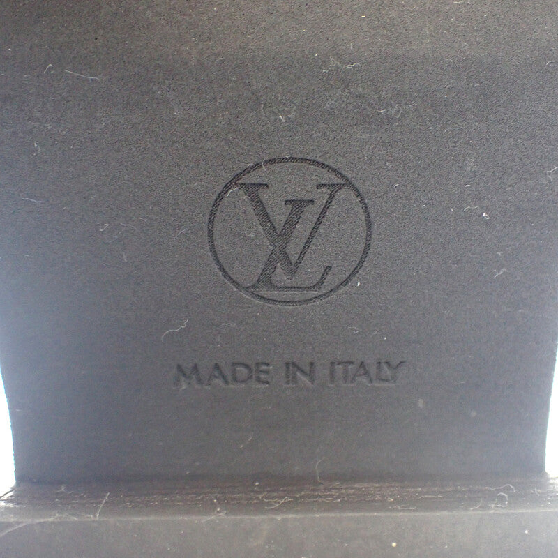 ルイヴィトン LOUIS VUITTON LVボブール アンクルブーツ 36 1A8947 ブーツ カーフ ブラック ゴールド金具 レディース【中古】【ABランク】