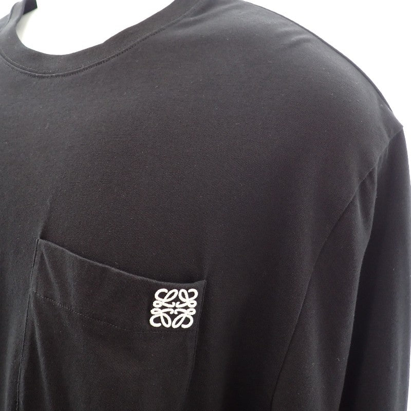 【商談中/対象者以外注文不可】ロエベ LOEWE ロングスリーブ L H526Y24J04 長袖Ｔシャツ コットン ブラック メンズ レディース【中古】【Aランク】