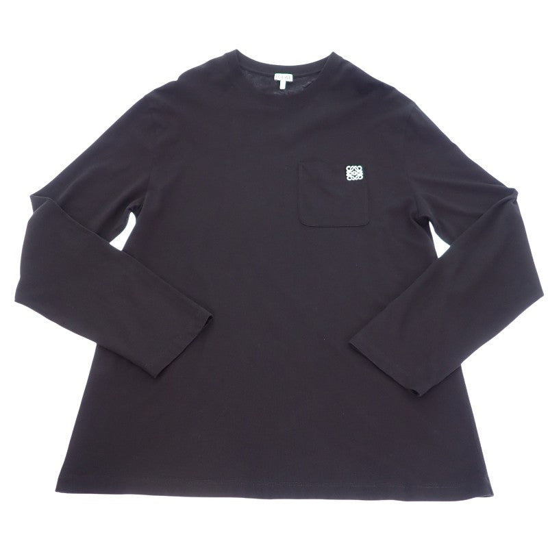 【商談中/対象者以外注文不可】ロエベ LOEWE ロングスリーブ L H526Y24J04 長袖Ｔシャツ コットン ブラック メンズ レディース【中古】【Aランク】