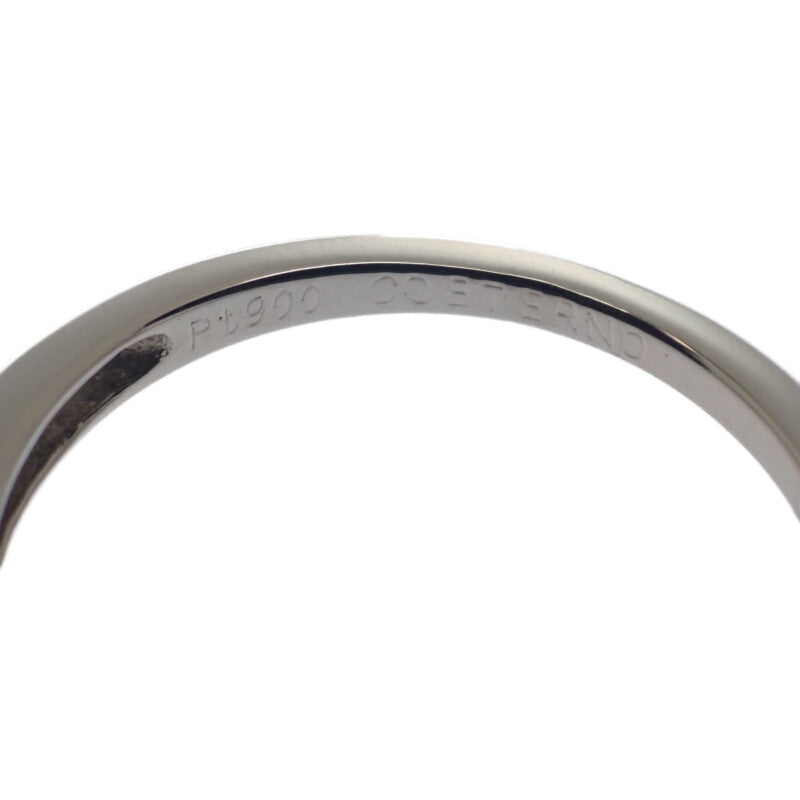 デザインジュエリー ハーフダイヤ 7号 リング Pt900プラチナ ダイヤモンド レディース【中古】【Aランク】