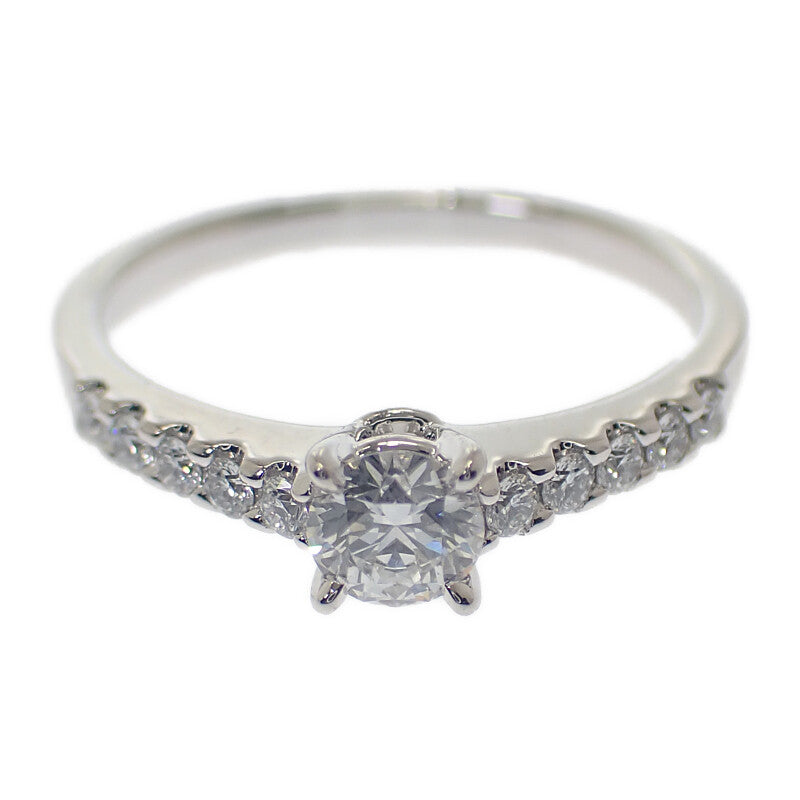 ミキモト MIKIMOTO ラウンドブリリアンカット ダイヤモンド 10号 リング Pt950プラチナ ダイヤモンド レディース【中古】【Aランク】