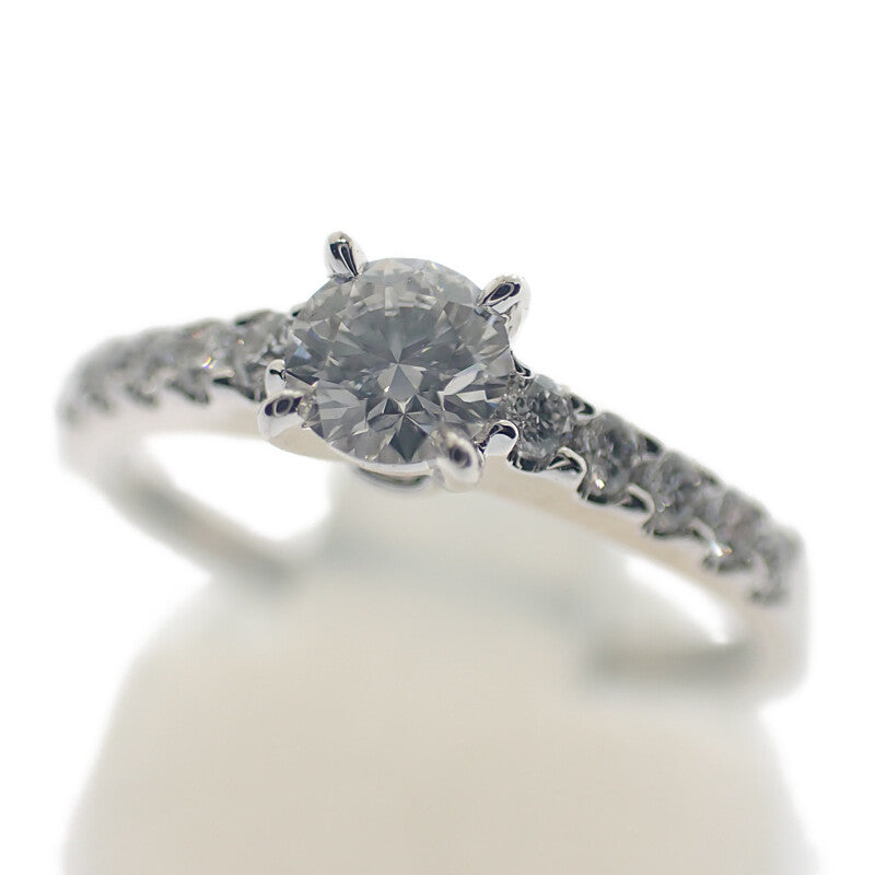 ミキモト MIKIMOTO ラウンドブリリアンカット ダイヤモンド 10号 リング Pt950プラチナ ダイヤモンド レディース【中古】【Aランク】