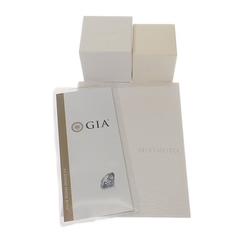 ミキモト MIKIMOTO ラウンドブリリアンカット ダイヤモンド 10号 リング Pt950プラチナ ダイヤモンド レディース【中古】【Aランク】