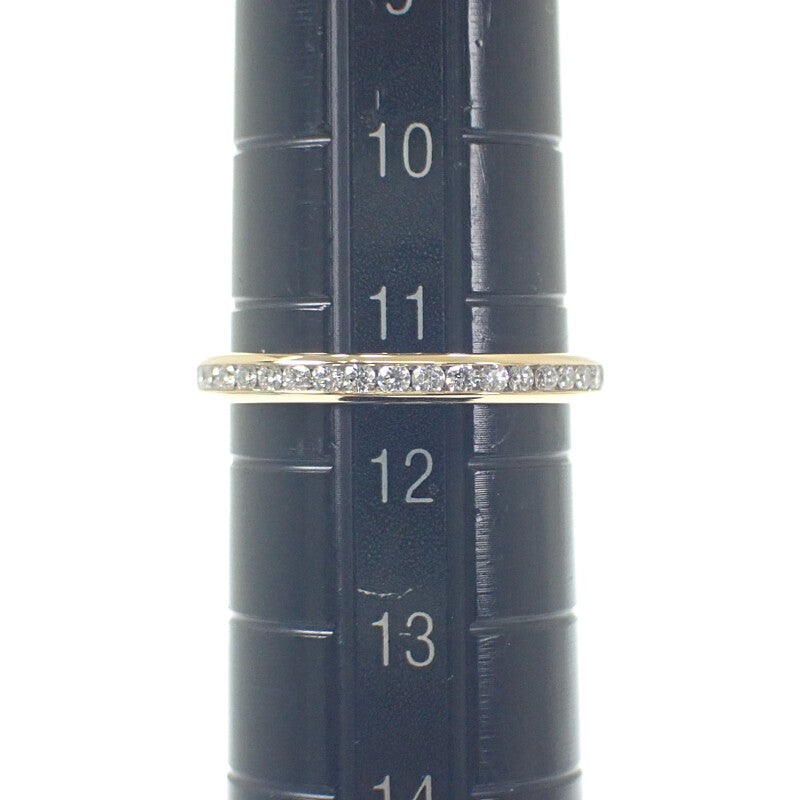 ティファニー TIFFANY&Co. チャネルセッティングダイヤ フルエタニティ 上品 11.5号 リング K18イエローゴールド レディース【中古】【Aランク】