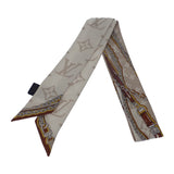 ルイヴィトン LOUIS VUITTON バンドーBB・アルティメット モノグラム M77777 スカーフ シルク ベージュ ホワイト レディース【中古】【Aランク】