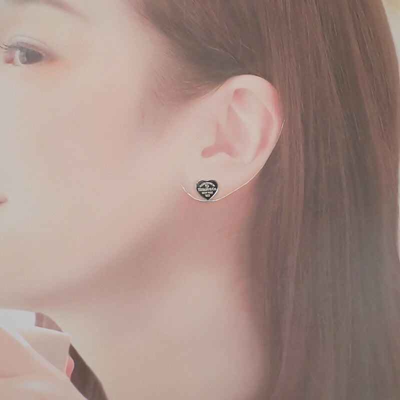 ティファニー TIFFANY&Co. リターントゥ 68175895 ピアス スターリングシルバー ティファニーブルー ダイヤモンド ミニ レディース【中古】【Aランク】