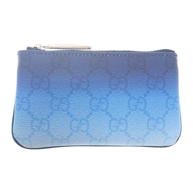 グッチ GUCCI クロマ キーポーチ 835703 FAERI 8473 ポーチ PVC ブルーグラデーション シルバー金具 メンズ レディース ユニセックス【中古】【Aランク】
