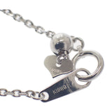 デザインジュエリー ハートモチーフ ネックレス K18ホワイトゴールド ダイヤモンド レディース【中古】【Aランク】