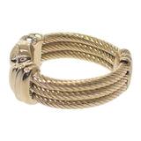 K18YG デザイン ジュエリー ボリューム 11号 リング K18イエローゴールド ゴールド ダイヤモンド レディース【中古】【Aランク】