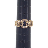 K18YG デザイン ジュエリー ボリューム 11号 リング K18イエローゴールド ゴールド ダイヤモンド レディース【中古】【Aランク】