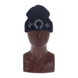 クロムハーツ CHROME HEARTS ウールワッチキャップ ホースシュー ビーニー ニットキャップ ウール ブラック OS メンズ レディース【中古】【ABランク】