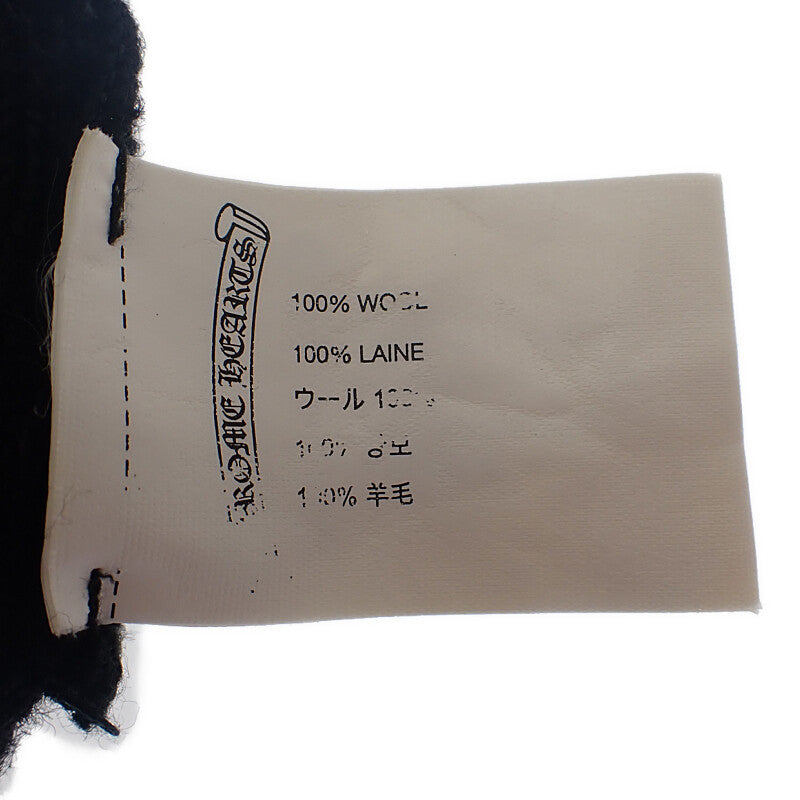 クロムハーツ CHROME HEARTS ウールワッチキャップ ホースシュー ビーニー ニットキャップ ウール ブラック OS メンズ レディース【中古】【ABランク】
