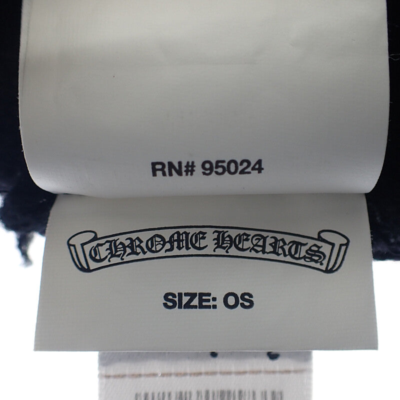 クロムハーツ CHROME HEARTS ウールワッチキャップ ホースシュー ビーニー ニットキャップ ウール ブラック OS メンズ レディース【中古】【ABランク】