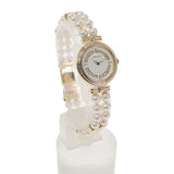 ミキモト MIKIMOTO パールウォッチ パールブレスレット 腕時計 K18イエローゴールド パール クオーツ ホワイト文字盤 レディース【中古】【Aランク】