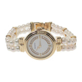 ミキモト MIKIMOTO パールウォッチ パールブレスレット 腕時計 K18イエローゴールド パール クオーツ ホワイト文字盤 レディース【中古】【Aランク】