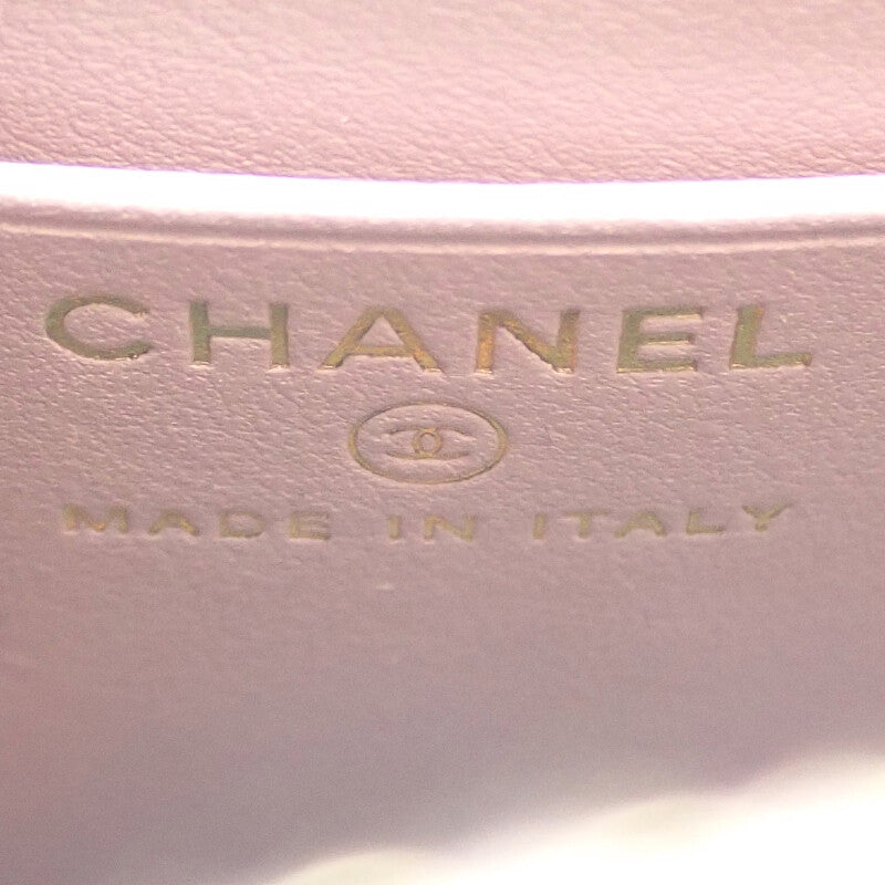 シャネル CHANEL チェーンクラッチ ココマーク AP4000 ショルダーバッグ キャビアスキン パープル ゴールド金具 レディース【中古】【Aランク】 シャネル CHANEL チェーンクラッチ ココマーク AP4000 ショルダー