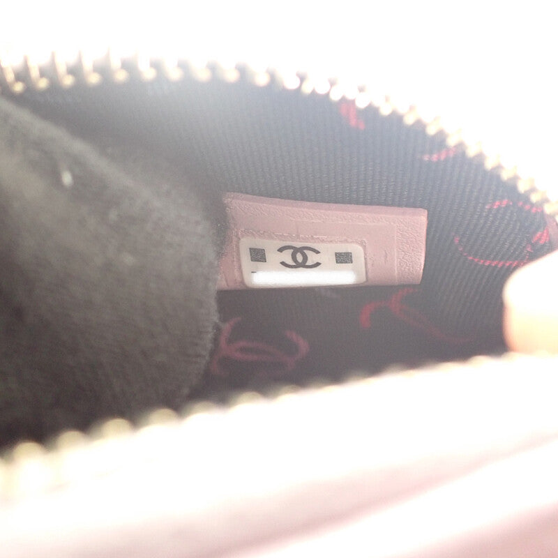 シャネル CHANEL チェーンクラッチ ココマーク AP4000 ショルダーバッグ キャビアスキン パープル ゴールド金具 レディース【中古】【Aランク】