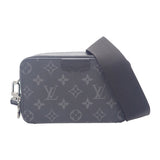 ルイヴィトン LOUIS VUITTON アルファ ウェアラブル ウォレット M80741 ショルダーバッグ モノグラム・エクリプス グレー系 メンズ【中古】【Aランク】