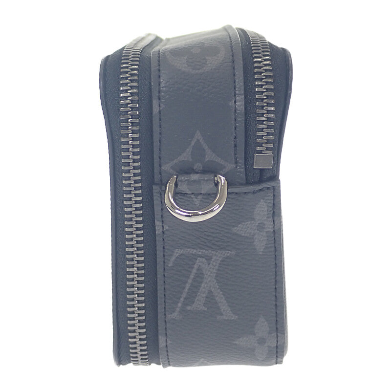 ルイヴィトン LOUIS VUITTON アルファ ウェアラブル ウォレット M80741 ショルダーバッグ モノグラム・エクリプス グレー系 メンズ【中古】【Aランク】