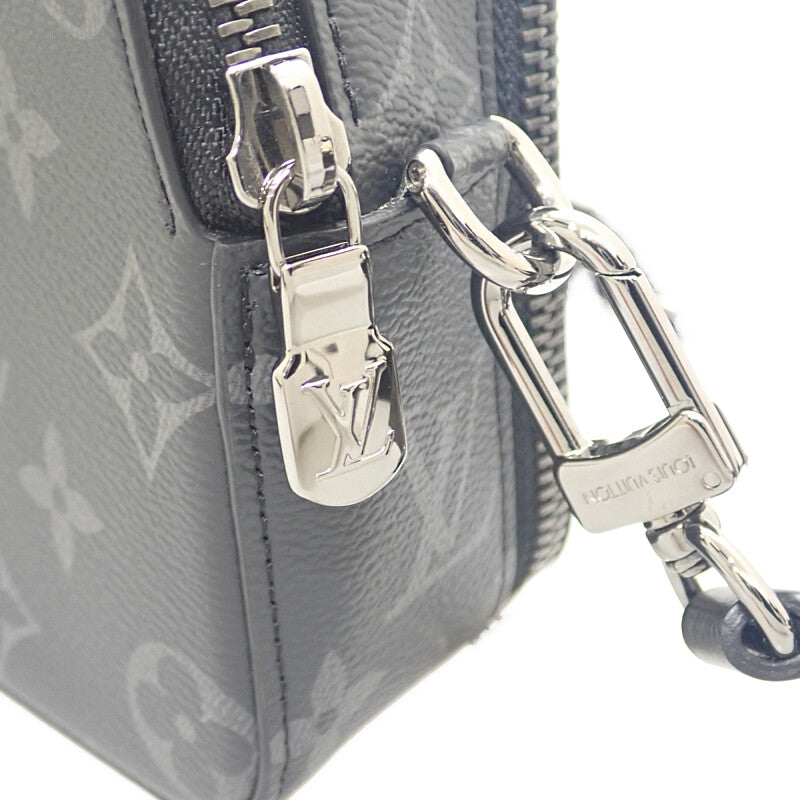 ルイヴィトン LOUIS VUITTON アルファ ウェアラブル ウォレット M80741 ショルダーバッグ モノグラム・エクリプス グレー系 メンズ【中古】【Aランク】