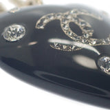 シャネル CHANEL ココマーク ハート 可愛い AB9370_B09080_NK212 ネックレス GP ブラック レディース【中古】【ABランク】