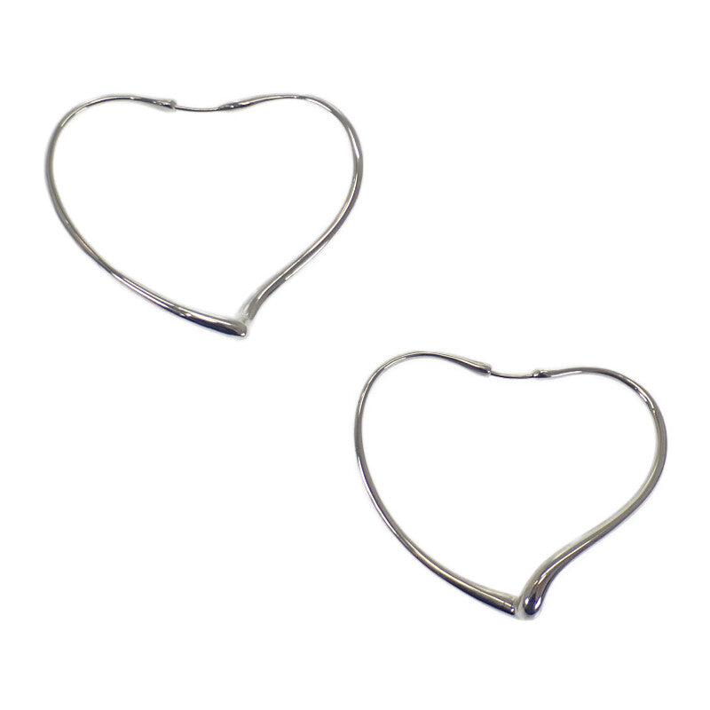 ティファニー TIFFANY&Co. オープンハート フープ ミディアム ピアス シルバー925 レディース【中古】【Aランク】