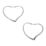 ティファニー TIFFANY&Co. オープンハート フープ ミディアム ピアス シルバー925 レディース【中古】【Aランク】