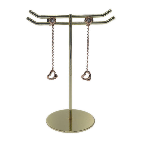 ティファニー TIFFANY&Co. バイザヤード オープンハート 60149891 ピアス K18ピンクゴールド ダイヤモンド レディース【中古】【Aランク】