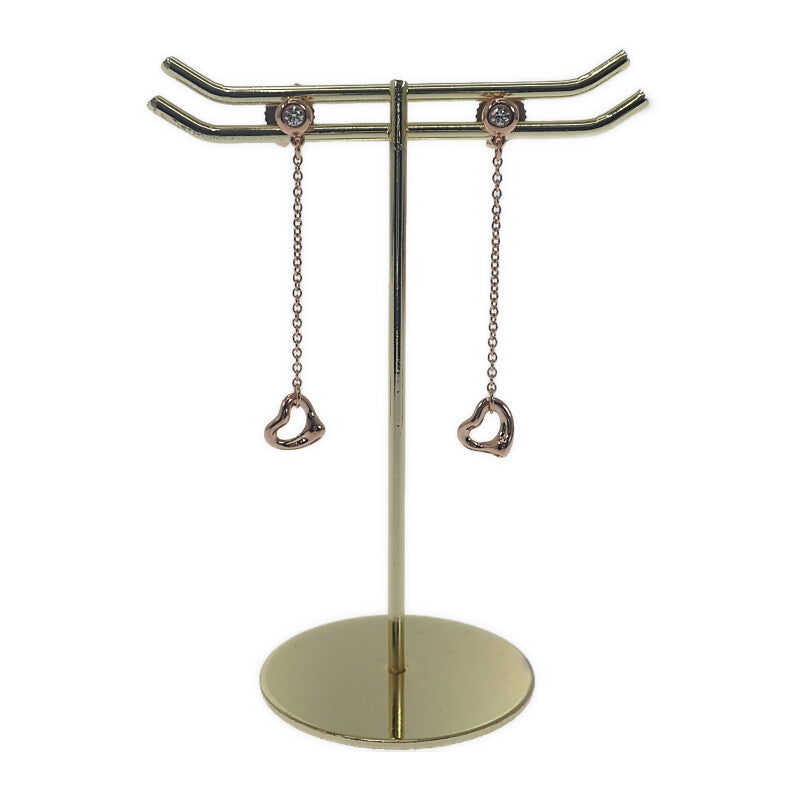 ティファニー TIFFANY&Co. バイザヤード オープンハート 60149891 ピアス K18ピンクゴールド ダイヤモンド レディース【中古】【Aランク】