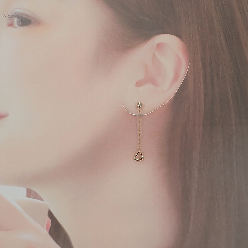 ティファニー TIFFANY&Co. バイザヤード オープンハート 60149891 ピアス K18ピンクゴールド ダイヤモンド レディース【中古】【Aランク】