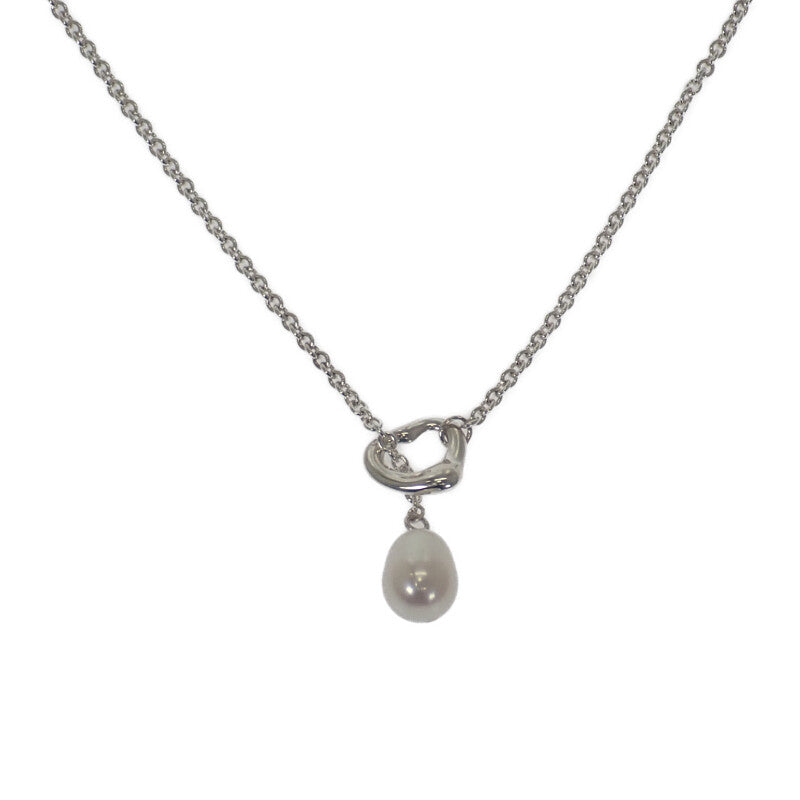 ティファニー TIFFANY&Co. オープンハートラリアット パール 60116057 ネックレス シルバー925 レディース【中古】【Aランク】
