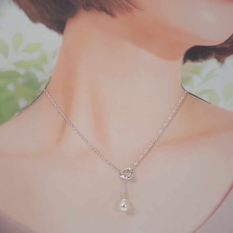 ティファニー TIFFANY&Co. オープンハートラリアット パール 60116057