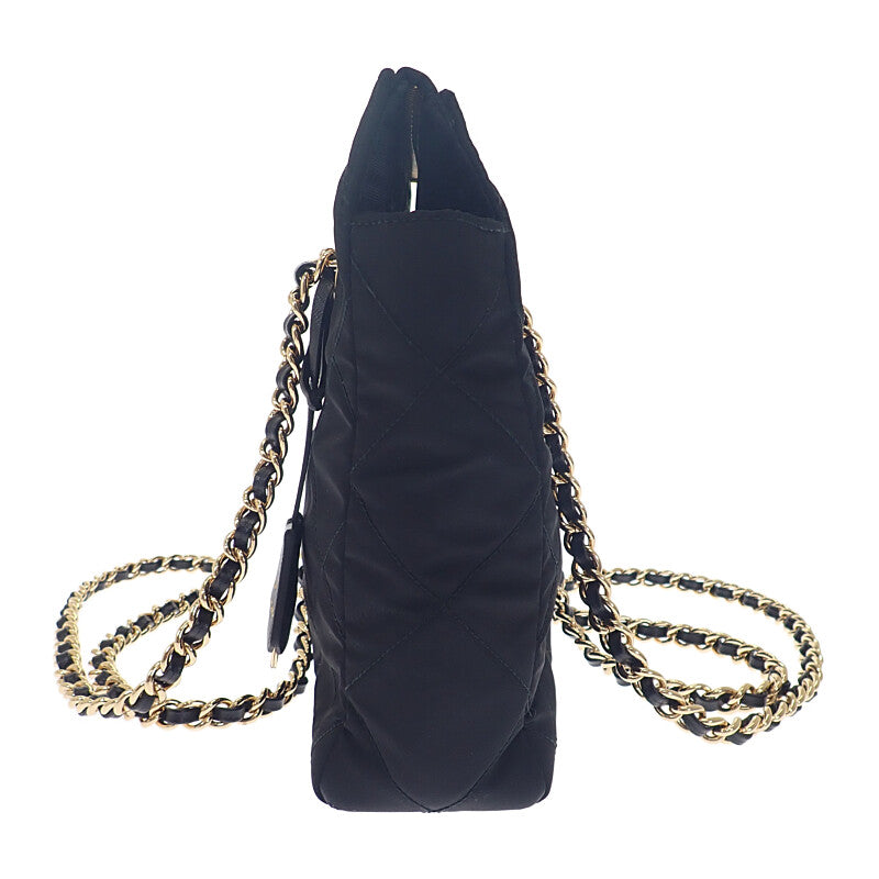 プラダ PRADA Re-Edition 1995 チェーンショルダー 1BG4682A0SF0002 ショルダーバッグ トートバッグ ナイロン ブラック ゴールド金具 レディース【中古】【Aランク】