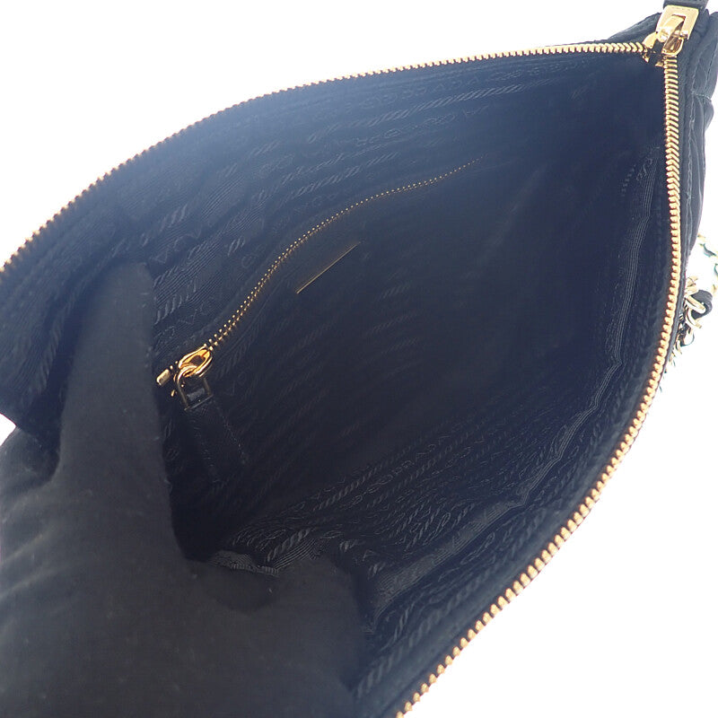 プラダ PRADA Re-Edition 1995 チェーンショルダー 1BG4682A0SF0002 ショルダーバッグ トートバッグ ナイロン ブラック ゴールド金具 レディース【中古】【Aランク】 プラダ PRADA Re-Edition 1995 チェーンショルダー 1BG4682A0SF0002