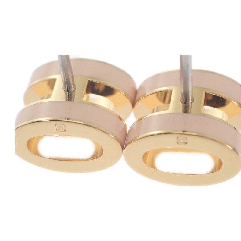 エルメス HERMES ミニポップ H ピアス GP ローズドラジェ ピンク レディース【中古】【Aランク】