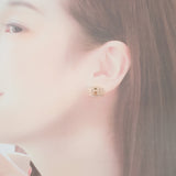 エルメス HERMES ミニポップ H ピアス GP ローズドラジェ ピンク レディース【中古】【Aランク】