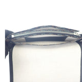 ゴヤール GOYARD プリュメポーチウォレット ヘリンボーン ポシェット 長財布 レザー コーティングキャンバス ブラック レディース【中古】【SAランク】