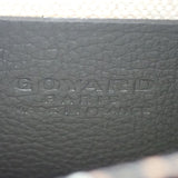 ゴヤール GOYARD プリュメポーチウォレット ヘリンボーン ポシェット 長財布 レザー コーティングキャンバス ブラック レディース【中古】【SAランク】
