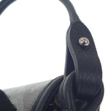 ゴヤール GOYARD プリュメポーチウォレット ヘリンボーン ポシェット 長財布 レザー コーティングキャンバス ブラック レディース【中古】【SAランク】