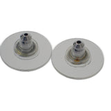 シャネル CHANEL ラウンドココマーク ツートン バイカラー 17P刻印 ピアス レジン ブラック ホワイト レディース【中古】【ABランク】